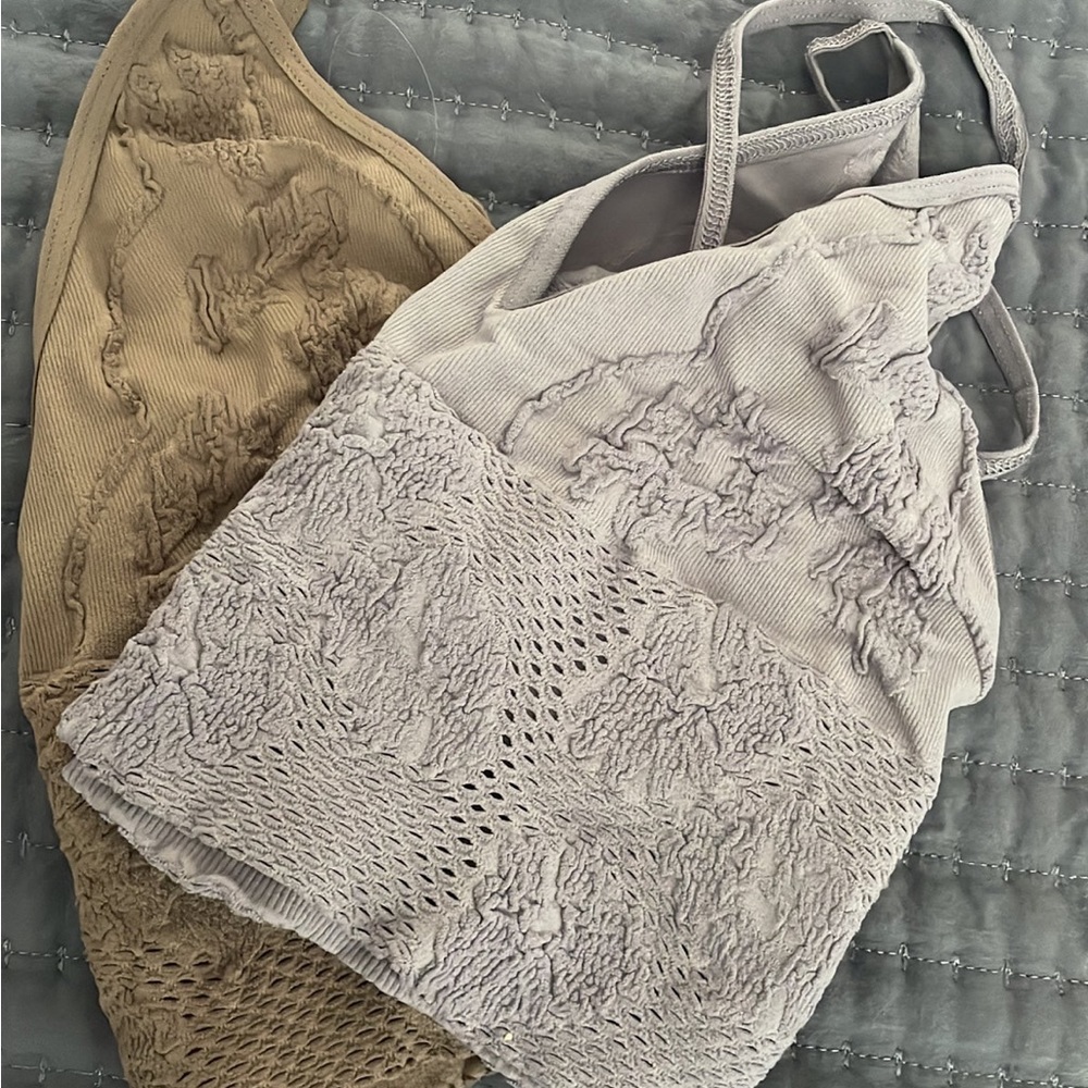 Free people bralettes set of two